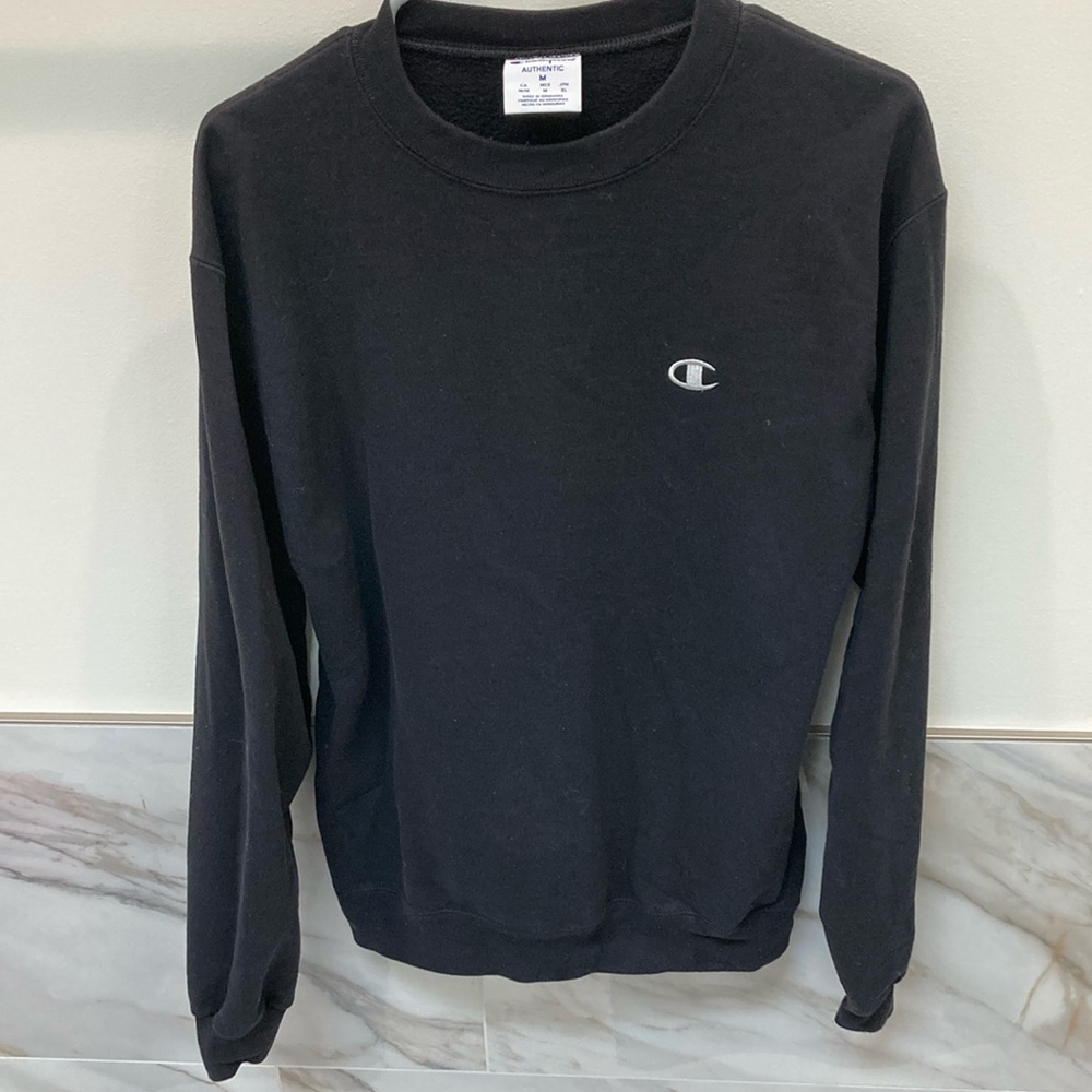 Champion Black Crewneck